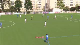 22 U17 J01 MONTROUGE FC 92  La BERRICHONNE de CHÂTEAUROUX [upl. by Nylessej]