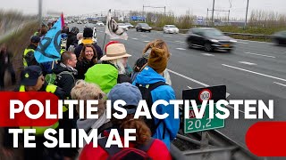 Blokkade Extinction Rebellion mislukt A10 niet geblokkeerd [upl. by Nifares673]