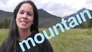 How to Say MOUNTAIN and SENTENCE  American English [upl. by Oiracam790]