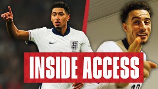 Three Lions Easiest Position Jones Goal Scoring Debut v Greece  Inside Access [upl. by Eanar]