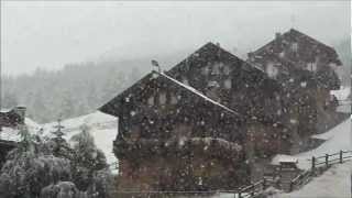 Nevicata  Snow  Schneefall a Livigno SO 310812 [upl. by Battiste]