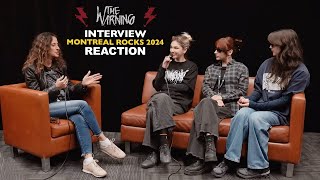 Reacting to The Warning Interview with Montreal Rocks 2024 [upl. by Moira467]