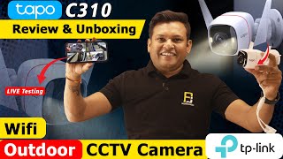 TP Link Tapo C310 Outdoor Budget Wifi CCTV Camera  Review Day Vision amp Night Vision All Features [upl. by Kehsihba99]