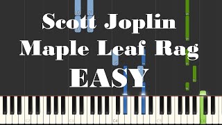 Scott Joplin Maple Leaf Rag Piano Tutorial [upl. by Young]