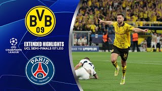 Borussia Dortmund vs PSG Extended Highlights  UCL SemiFinals 1st Leg  CBS Sports Golazo [upl. by Swithbart]