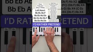 Id Rather Pretend Piano Parts Tutorial Bryant Barnes [upl. by Nymzaj]