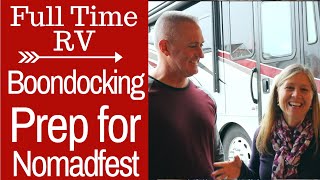 How to Boondock PREP FOR A RALLY Full Time RV [upl. by Duax]