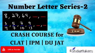 Number Letter Series 2  Crash Course for CLAT IPM amp DU JAT  Best Coaching  Online Coaching [upl. by Llovera]