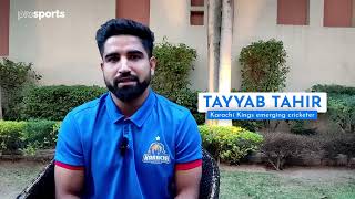 Batting Sensation Tayyab Tahir Talks About Dream PSL Debut for Karachi Kings [upl. by Eniledgam169]