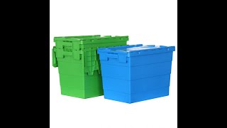 Heavy Duty Plastic Storage Box with Hinged Lid [upl. by Erdnoed]