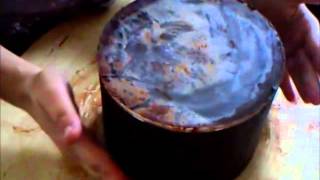 How to Cover a Cake With Chocolate Ganache Using Acrylics [upl. by Notgnirrac]