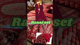 Bridal Razai Set  Wedding Blanket Red velvet wedding redvelevet viralreels bridal [upl. by Tchao]