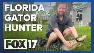 Florida alligator hunter to help in search of Crockery Lake gator [upl. by Eceirahs866]