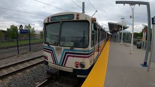 4K60 Calgary CTrain  Siemens U2 consist arriving and departing Shawnessy station Red Line [upl. by Mathre307]