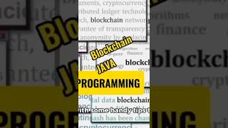 Getting Started with Blockchain Programming in Java Tips blockchain java [upl. by Bruis]