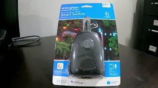 Enbrighten Dual Outdoor WiFi Smart Switch Lowes Setup Installation [upl. by Henricks468]