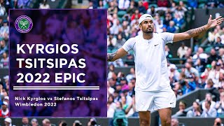 Nick Kyrgios vs Stefanos Tsitsipas  Wimbledon 2022  Extended Highlights [upl. by Thacher]