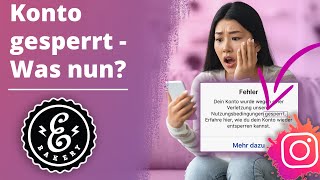 Instagram Konto gesperrt  gelöscht  Was ist nun zu tun  Tutorial [upl. by Eisteb]