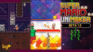 SUPER MARIO UNIMAKER 1S3  All PowerUps Themes Enemies and more [upl. by Yesmar992]