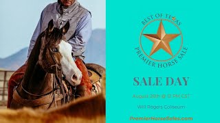 2023 SALE LIVE  Best of Texas Premier Horse Sale [upl. by Christiano]