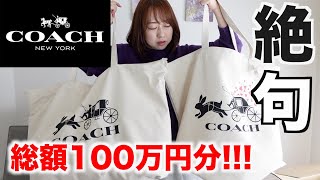 【COACH】総額100万円相当の福袋の中身が・・・【福袋2023】 [upl. by Bettye34]