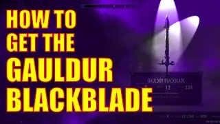 Skyrim Legendary  How to Get the Gauldur Blackblade Absorb Health VALUABLE ENCHANTMENT [upl. by Dnyletak]