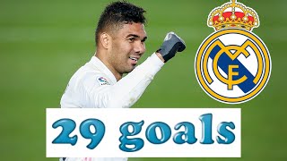 Casemiro  All Goals for Real Madrid so far  20162021 [upl. by Mloc144]