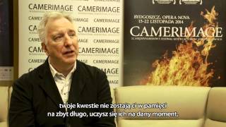 Camerimage 2014 Alan Rickman interview [upl. by Levram212]