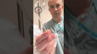 Getting air bubbles out of IV tubing lines Easy ER nurse tip emergrnessentials emergency [upl. by Bernardi]