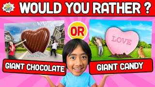 Would You Rather Ryans World Valentines Edition [upl. by Piwowar]