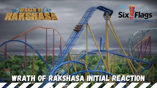 Wrath of Rakshasa  Six Flags Great America  New For 2025 BampM Dive Coaster Reaction [upl. by Procora86]