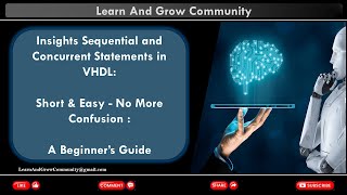 VHDL Basics  How Sequential and Concurrent Statements works in VHDL  For Beginner’s [upl. by Inohtna]