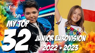 TOP 32  JUNIOR EUROVISION 2022  JUNIOR EUROVISION 2023  JESC [upl. by Stoecker419]