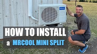 How to install a MrCool Mini Split from Start to Finish  Complete Walk through [upl. by Sorensen129]