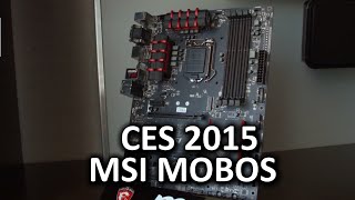 MSI Motherboards  CES 2015 [upl. by Suiramed914]