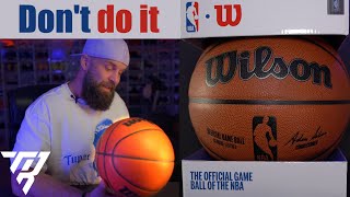 Wilson NBA Gameball  kauft ihn lieber nicht [upl. by Anauj]