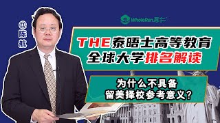 THE泰晤士时报最新全球大学排名解读，留学美国是否具有参考价值？ [upl. by Erlinna]