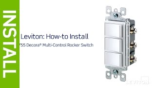 How to Install a Decora Combination Device with Three Single Pole Switches  Leviton [upl. by Moody]