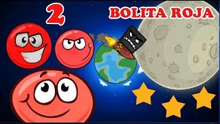 La Bolita Roja en la Luna 2  Juego para niños Red Ball 4  Juegos Infantiles para niños [upl. by Durrell598]