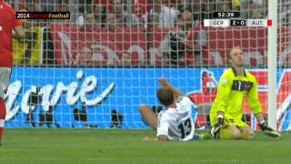 Deutschland Österreich 30 Schmidt ZDF Highlights WM 2014 Qualifikation [upl. by Narod]