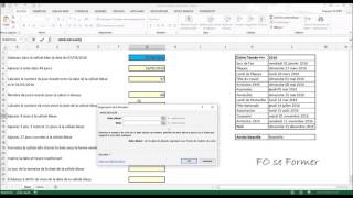 Excel  Utiliser des fonctions DATE [upl. by Ellenrahs]