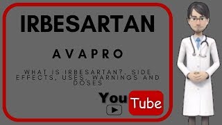 💊 what is Irbesartan Dosage uses mechanism of action side effects of Irbesartan Avapro [upl. by Kimura76]