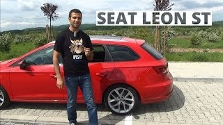 Seat Leon ST FR 18 TSI 180 KM 2014  test AutoCentrumpl 077 [upl. by Eemak765]