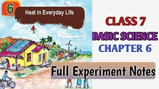 Class 7 Chapter 6 Basic Science Heat in Everyday Life Kerala syllabus Experiment notes [upl. by Bethany40]