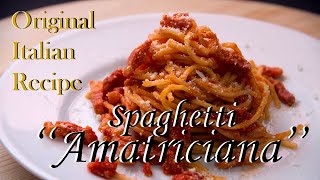 The original recipe of Spaghetti allAmatriciana [upl. by Kristoffer]