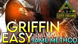 How To Tame GRIFFIN’s EASY On Lost Island😱  ARK Survival Evolved [upl. by Eirual984]