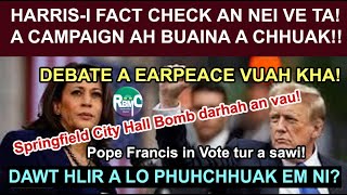 Harrisi Campaign naah buaina achhuak Springfield ah Hall Bomb darh antum Pope in Vote tur a puang [upl. by Anayet]