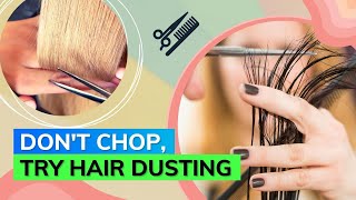 Get Rid Of Split Ends With Hair Dusting [upl. by Atlas]