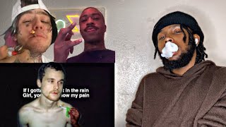 Lil Peep amp Lil Tracy  pain feat Slug Christ  REACTION [upl. by Attenahs]