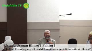 Taushiyah Jelang berbuka quotJadilah Pemuda yang dikenal di Langit quot Oleh Ustadz Usman Binsef [upl. by Ardnekahs]